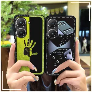 Graffiti Dirt-resistant Phone Case For Asus Zenfone9/Zenfone10 TPU Back Cover Silicone Protective Durable Cover Cartoon Phone Protector Mobile Case Anti-knock Shockproof Cute