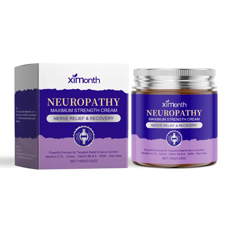 Neuropathic Pain Relief Cream 100g/3.53OZ, Neuropathy Magnesium Cream For Neuropathy Magnesium Body Butter Deeply Moisturizes Skin, Neuropathy Cream Magnesium,Keep Soft Smooth