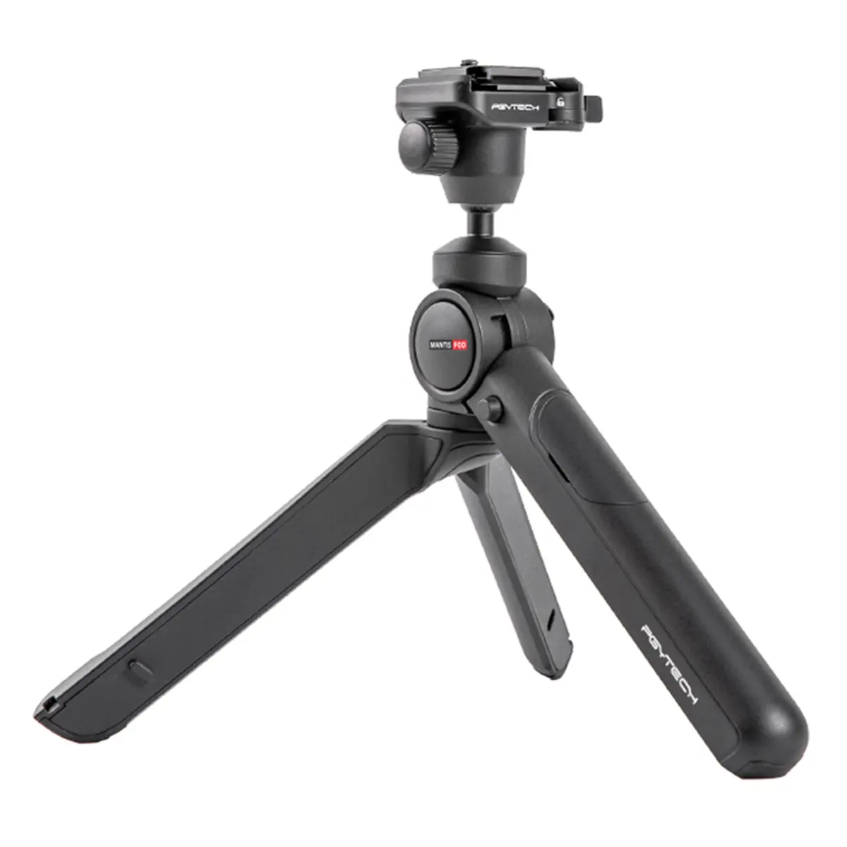 PGYTECH MantisPod 2.0 Vlogging Tripod with Ball Head, Instant Smartphone Holder Mount, Classic Black Camera Accessory