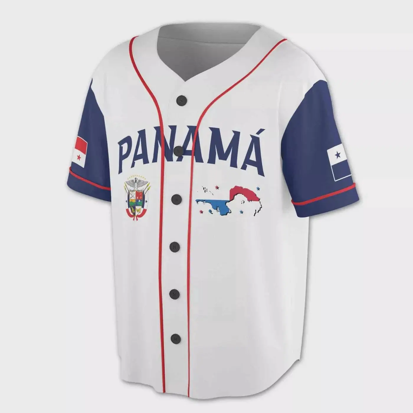 Personalized Panama Flag Coat Of Arms Baseball Jersey Custom Name Number  Panamá Camisa