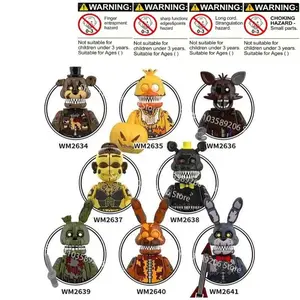 @WM6170 Horror Thriller Anime Cartoon Model Building Bricks Set, Building Kit, Mini Action Figure Assembly Puzzle Toys, Compatible Creative Construction Blocks, Educational DIY Playset for Kids, Perfect Birthday Holiday Gift for Children & Collectors