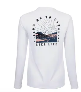 Reel Life Women's Long Sleeve UPF+50 UV Protection Lightweight & Breathable Durable Fabric Double Brushed 100% Polyester