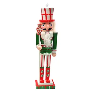 Christmas Nutcracker. Wizardi Classic Wooden Festive Decoration F07M14-31-N01702A