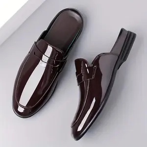 Summer 2025 Classic Slip-On Loafers — Available Now. Light-Luxury Men’s Mules with Premium Faux Uppers and Non-Slip Outsoles for Boys’ Bedrooms and Casual Wear.