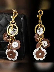 New Zeus Bag Extender Chain, Shoulder Bag Extension Flower Leather Chain Accessory Keychain Wholesale, Decorative Bag or Keychain