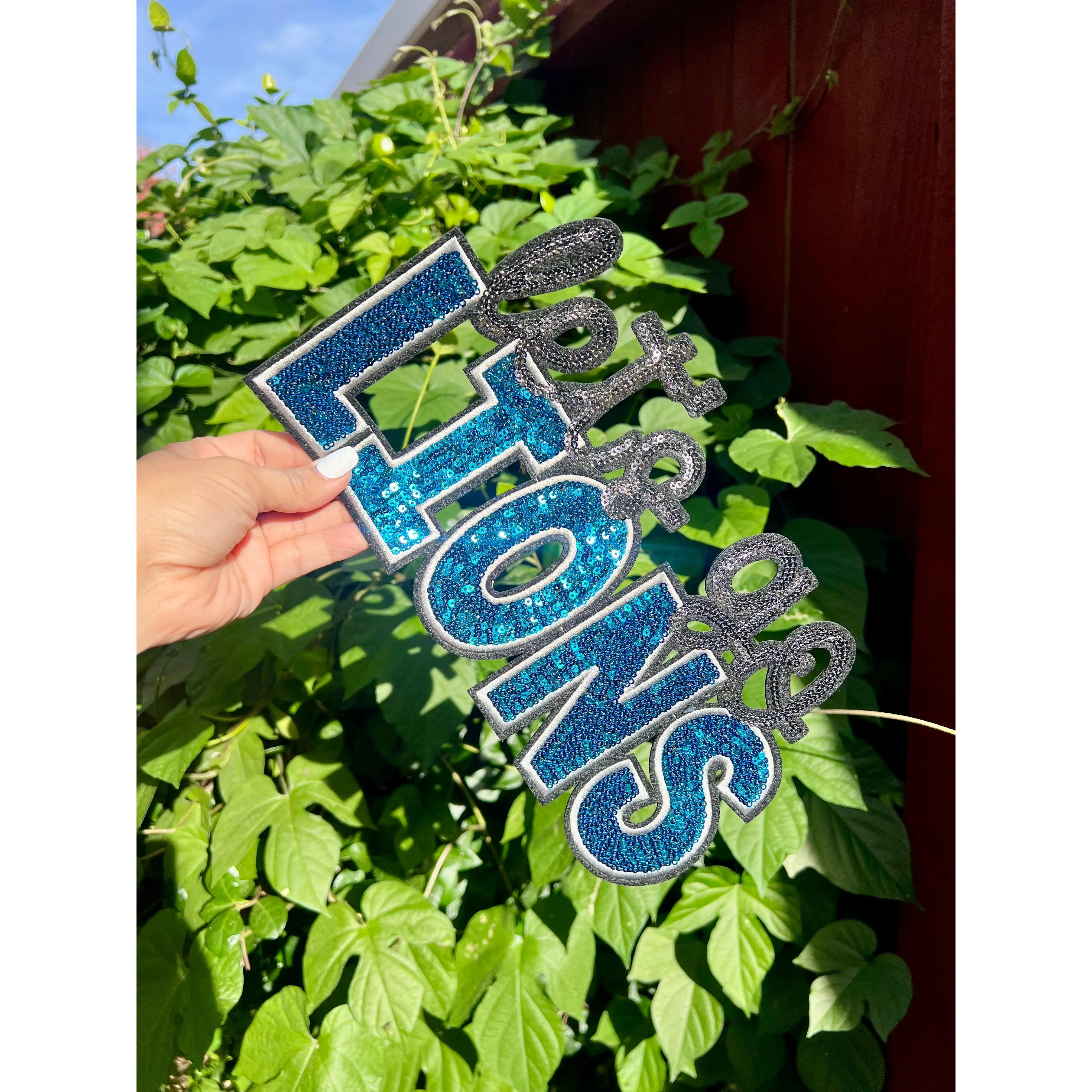LET’S GO LIONS - CHENILLE PATCH