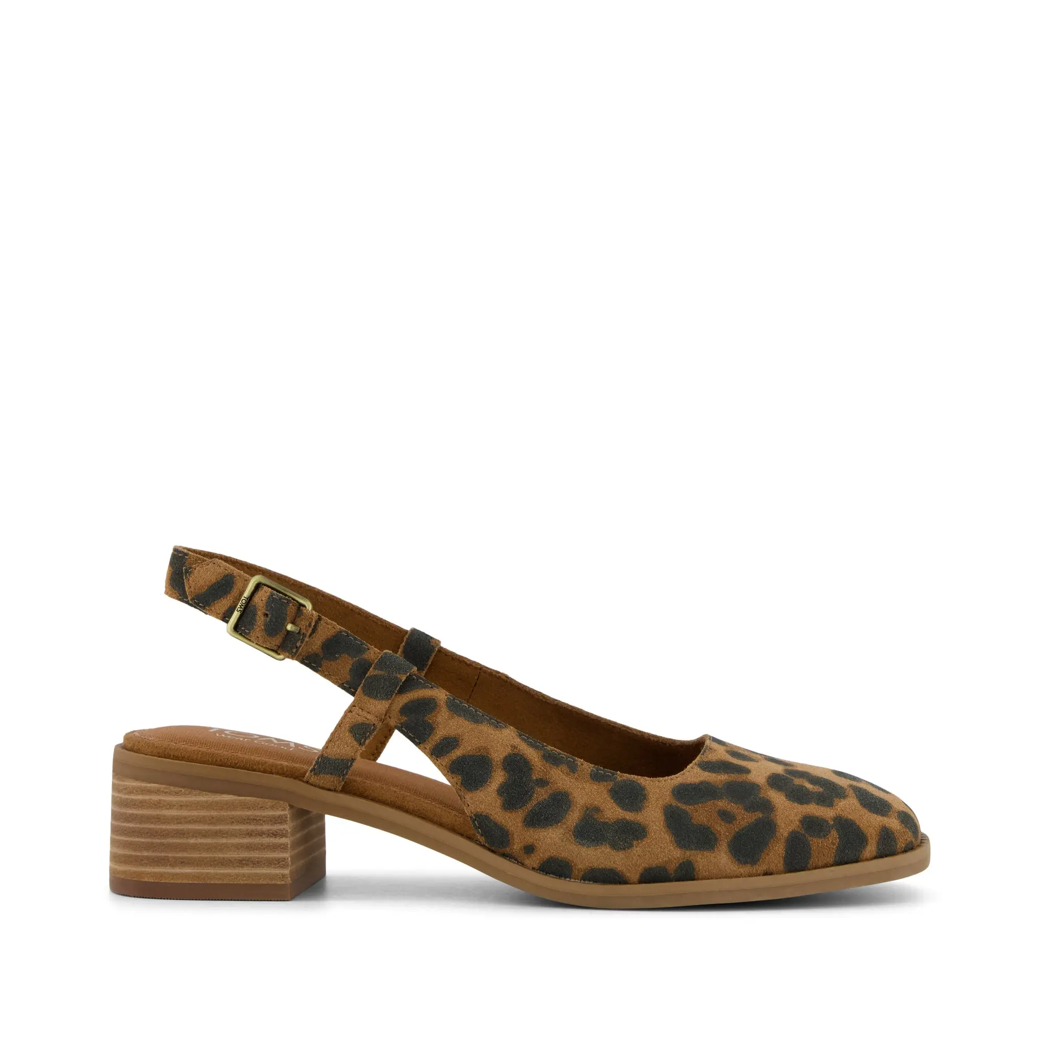 Womens Jaclyn Slingback Heel Brown Sugar Leopard Print Suede Womens Jaclyn Slingback Heel Brown Sugar Leopard Print Suede