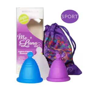 Low Cervix MeLuna Menstrual Cup -Me Luna-, Ball Handle, Shorty, SPORT