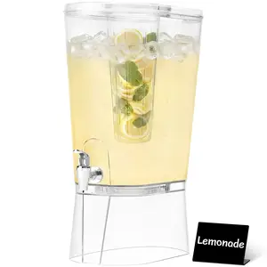 Lifewit 3.1 Gallon Drink Dispenser with Filter Column & Stand, BPA-Free Clear Beverage Container for Juice, Tea & Lemonade, 11.4L Leak-Proof Spigot Party-Ready Serving Dispenser