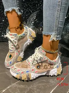 Women's Fashion Sport Shoes Breathable Casual Running Sneakers, Fashionable Running Shoes, Comfortable Athletic Footwear for Daily Wear, Stylish Ladies' Trainers