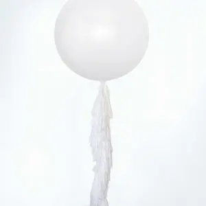 White Paper Tassel Tail - Tassel DIY Garland Kit Decoration Balloon