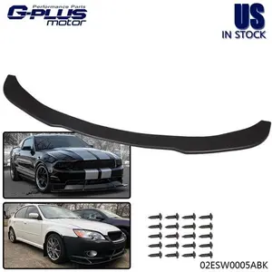 Black Universal 67" Front Lower Bumper Lip Spoiler Splitter Diffuser