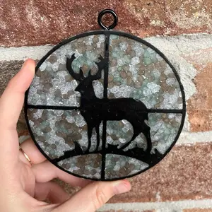 Camo deer scope car freshie