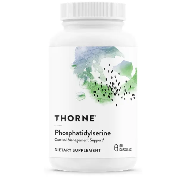 THORNE - Phosphatidylserine - Supports Healthy Brain Function, Memory & Focus - Helps Regulate Cortisol During Stress* - Third-Party Certified - Gluten-Free, Dairy-Free - 60 Capsules