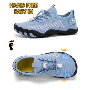 Women’s Wide Toe Box Breathable Quick-Dry Water Shoes, Non-Slip Barefoot Aqua Sneakers, Lightweight Comfort Footwear for Hiking, Camping, Beach, Pool, River Trekking & Running, Ideal for Wide Feet & All Water Activities