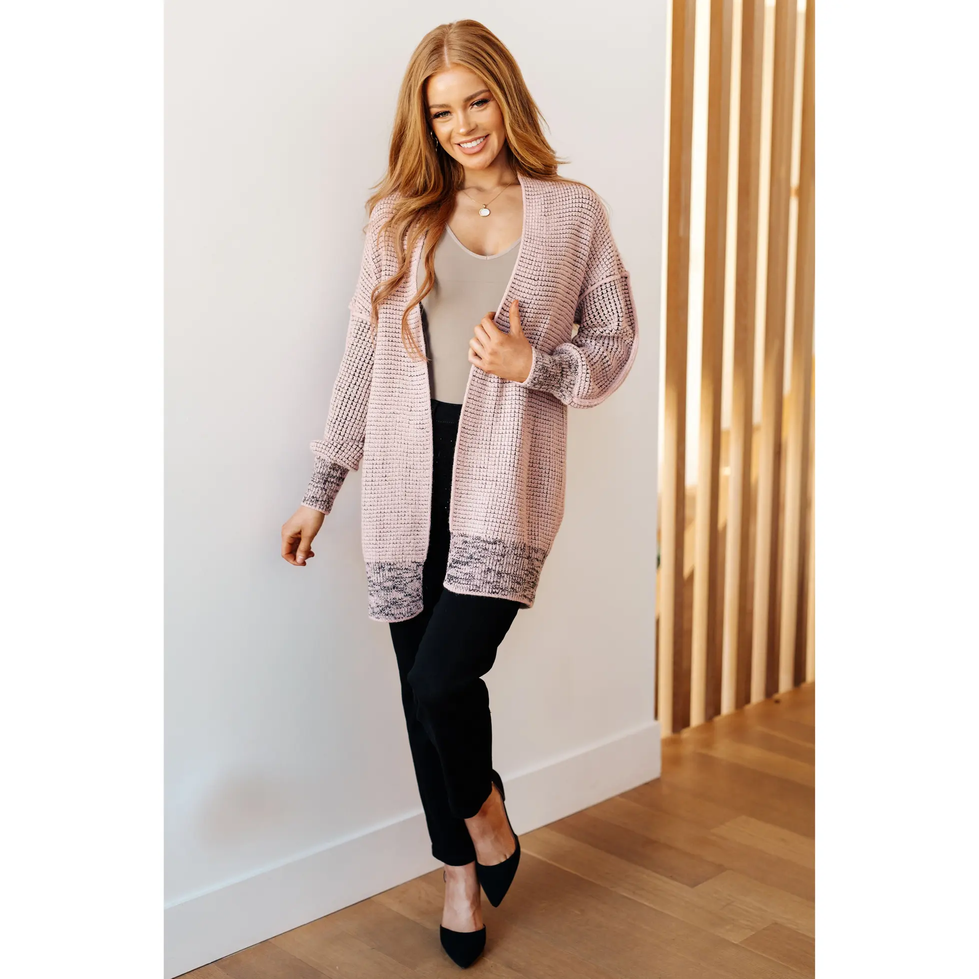 The Way It Was Cardigan in Mauve