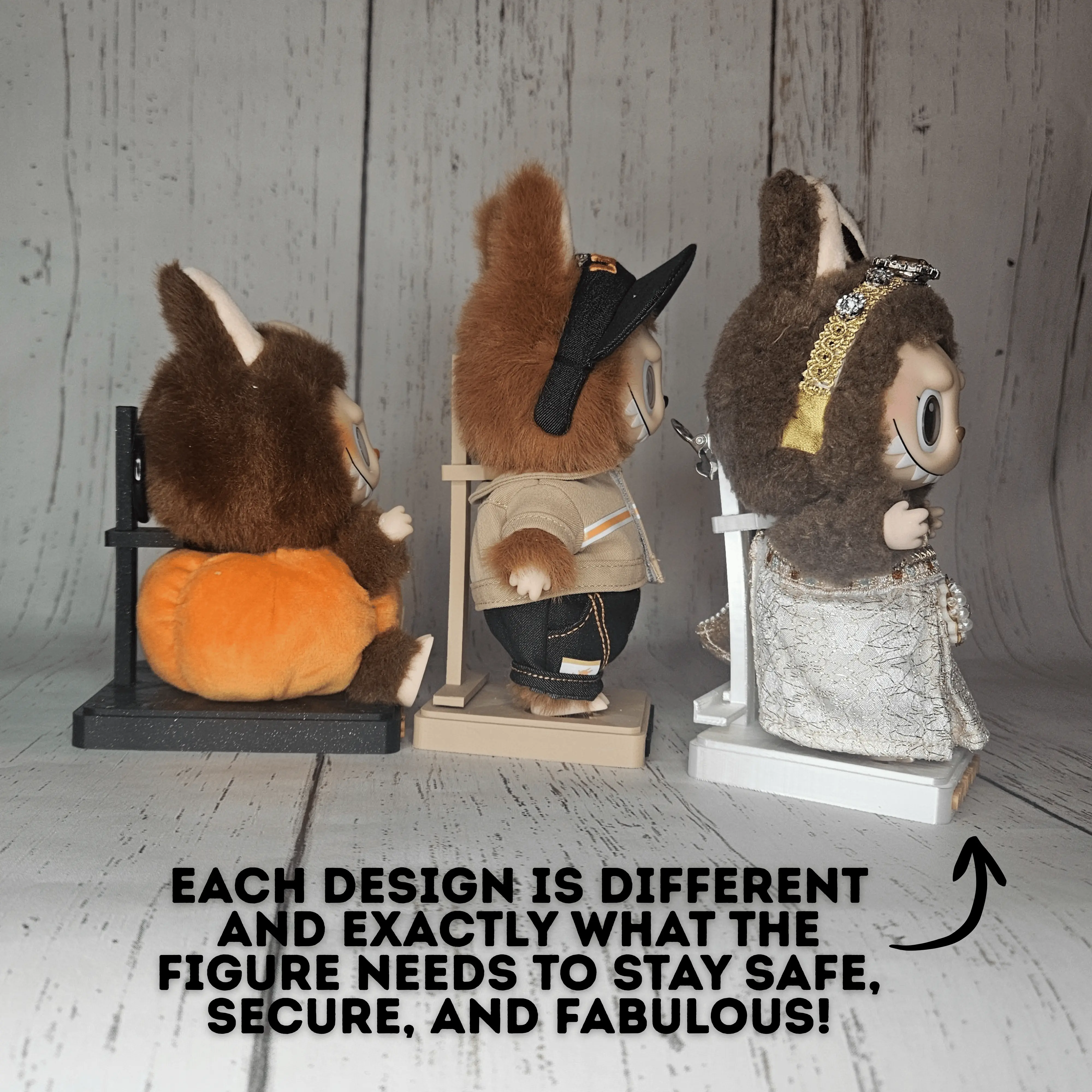 ラビちゃん③　スタンド Special Edition Labubu Display Stands – Custom 3D Printed Stands