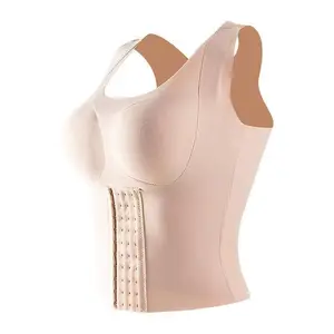 body r woman upper spine scoliosis adjustable zipper trainer Long back-enhancing bra that supports the chest and , four-in-one posture correction, gathers the bust, wireless, tummy control wear sporty waist slimmer hourglass shape