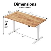 55.1 x 23.6" Light Rustic Brown