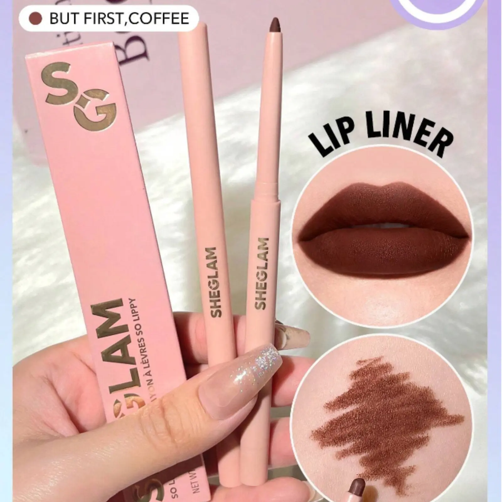 SHEGLAM So Lippy Lip Liner Pencil - Matte Finish, High Pigment, Not Easy to Fade - Eyeliner