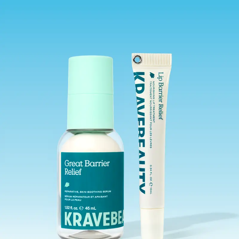 KraveBeauty Barrier Relief Face & Lips Soothing Duo - Great Barrier Relief & Lip Barrier Relief