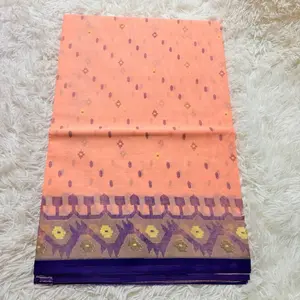 Pure Cotton Suti Dhoti Saree