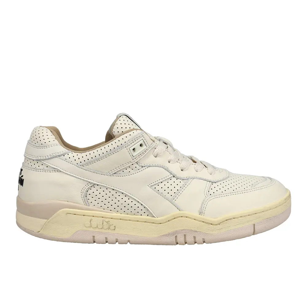 diadora Mens Diadora X Leo Colacicco B.560 Apulia Used Italia Lace Up Sneakers Shoes Casual - Off White
