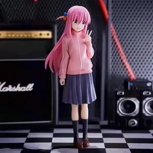 16cm BOCCHI THE ROCK! Anime Figure Gotoh Hitori Action Figure Guitarist Girl Figure Desktop*Decorate Collections Model Doll Toys