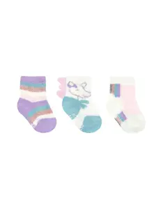 Unicorn Girl 3-Pack Baby Socks Pastel