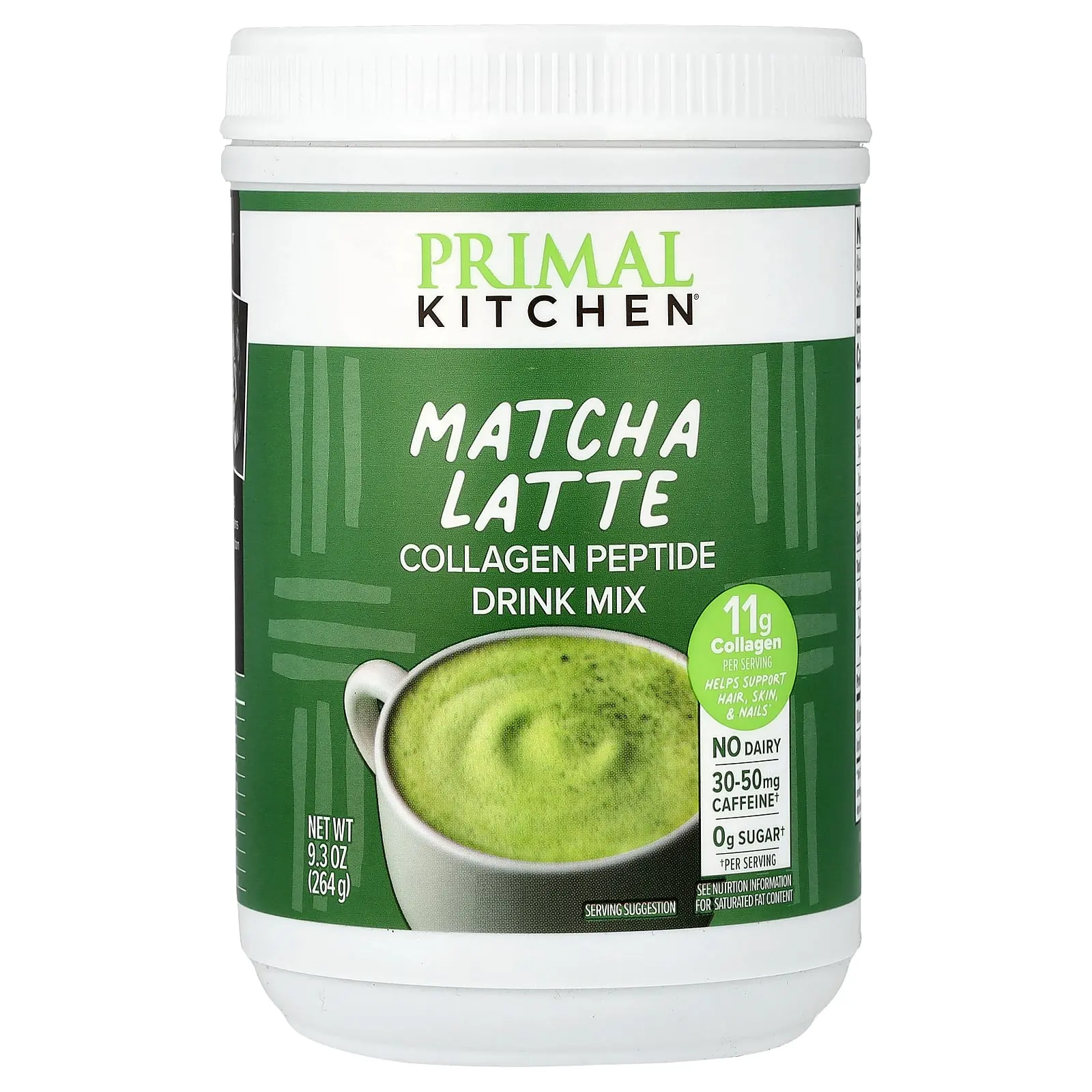 Primal Kitchen Collagen Peptide Drink Mix, Matcha Latte, 9.3 oz (264 g) Primal Kitchen Collagen Peptide Drink Mix, Matcha Latte, 9.3 oz (264 g)