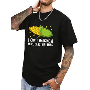 Men & Women Corn On The Cob T-Shirt – 100% Cotton Short Sleeve Costume Top