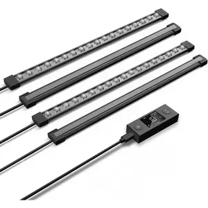 IONBEAM S16, Full  LED Grow Light Bars 16", Deeper Penetration  LM301H EVO Diodes and Digital Dimming Timer Controller, for Veg Bloom Indoor , Grow Tents, Greenhouses