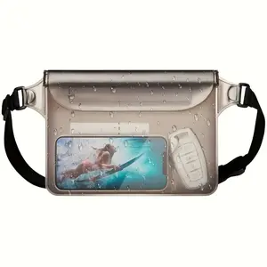 Waterproof Waist Pack with Belt, Waterproof Phone Bag, Beach Accessories, Drying Bag, for Surfing, Kayaking, Boating, Fishing