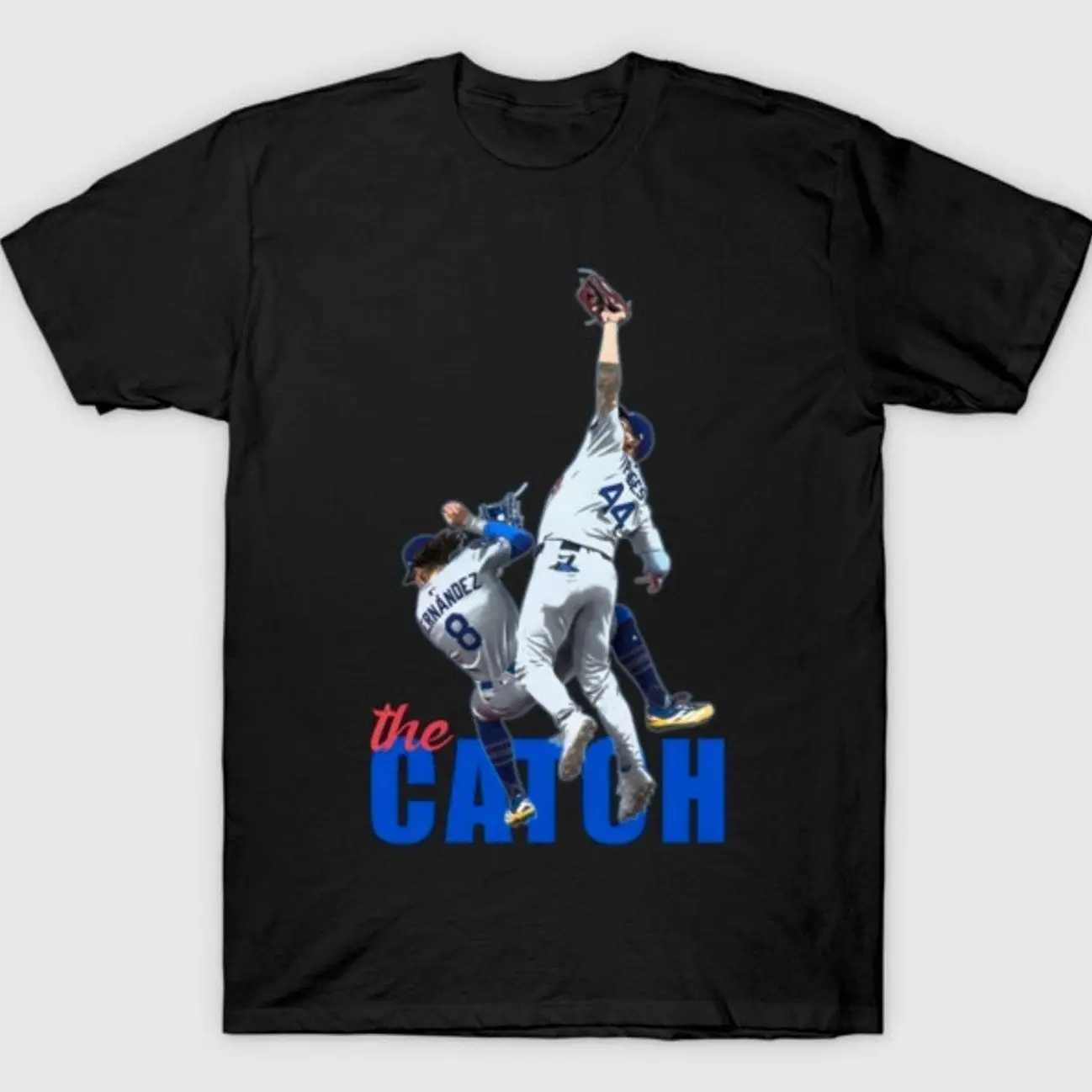 Retro Los Angeles Baseball The Catch Graphic T-Shirt, Vintage Championship Fan Unisex Tee BOY C5E