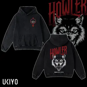 Vintage Howler Heavy Metal Hoodie, Howler Hoodie, Red Rising Merch Oversize Acid Washed T-Shirt, Hoodie, Sweatshirt Omnis Vir Lupus, Hail Libertas Hail Reaper Clothes