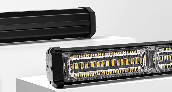 DIBMS 40 LED Stroboscopic indicator Light Bar, Front/rear windshield visor lights, Dash Safety Warning for Construction, Tow, Plow Trucks (Amber White) Car Accessories Green Emergency Rooftop Strobe Lights Bar car lights