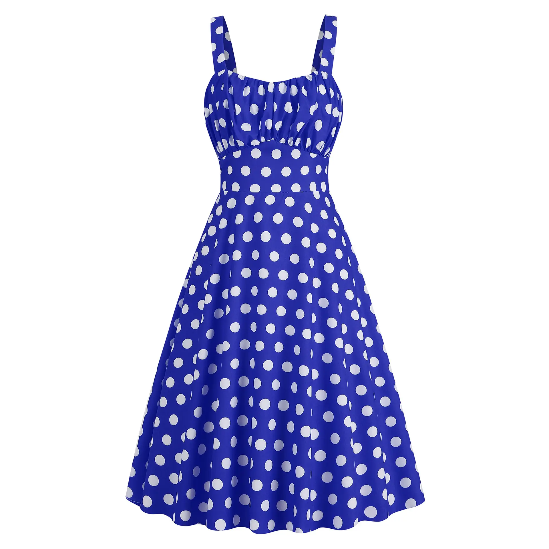 blue polka dots