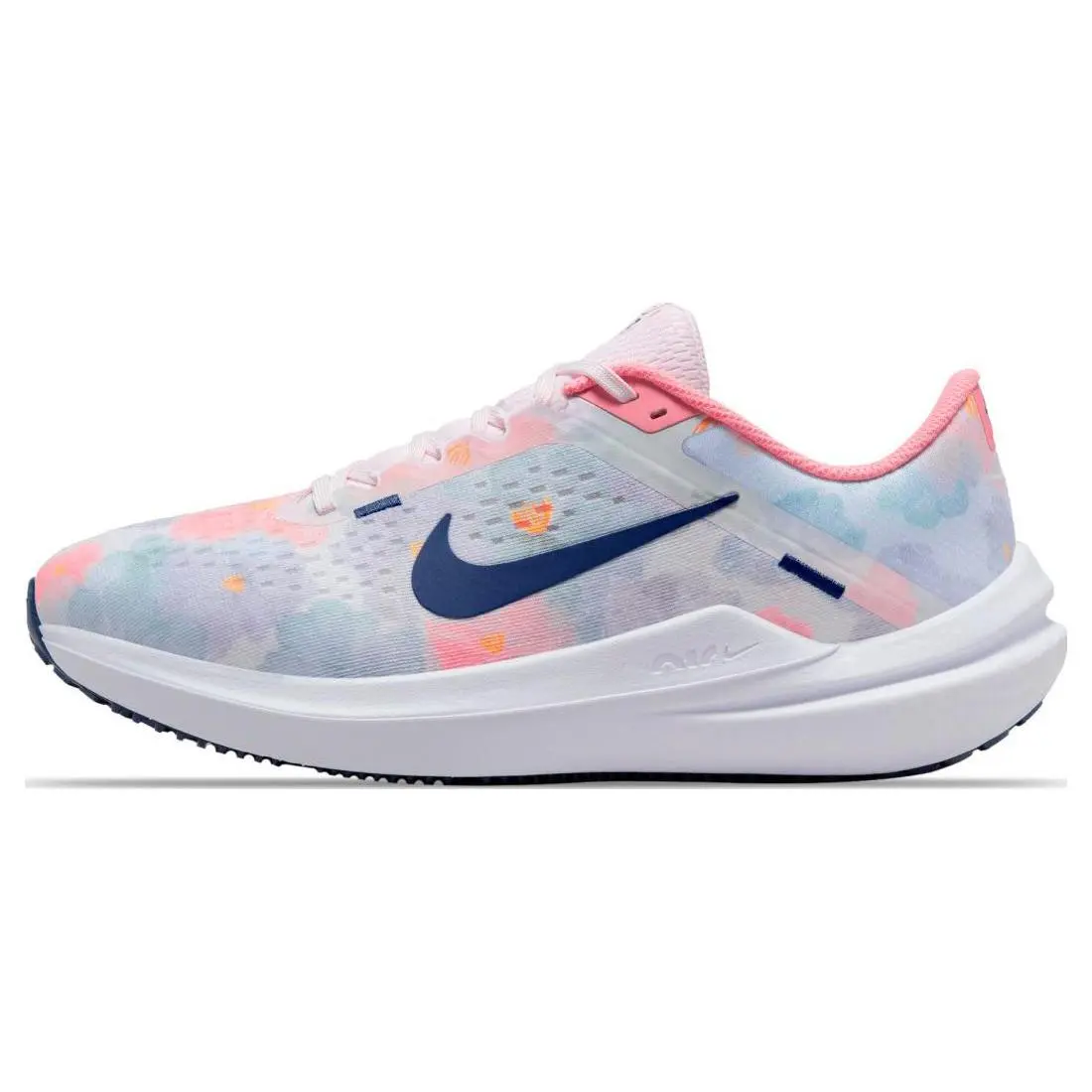 Nike Air Zoom Winflo 10 Premium Floral Watercolor' Breathable Low Top Running Shoes Women's FB6940-600