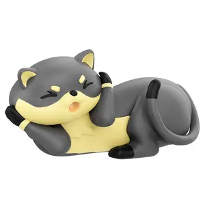 Doll-shaped mouse for laptop, transparent, luminous, three-mode wireless Bluetooth mouse, ergonomic, magnetic, rechargeable
