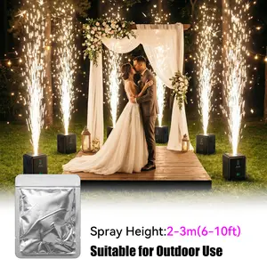 10pcs - 50g Cold Spark Machine Powder Refill, Vacuum-Sealed Packs for Weddings, DJ Sets, Parties & Stage Events Marriage Glitter Spray