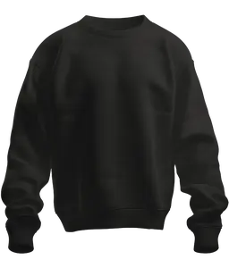 Clean Black Crewneck
