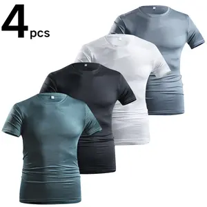 Fitted Short-Sleeve Performance Tops: Subtle Geometric Texture & Breathable Fabric for Gym & Casual Moments