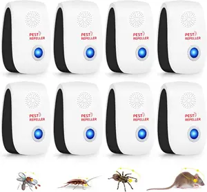 Ultrasonic Pest Repeller 6 Pack — Mice Roach Spider Ant Mosquito Repellent Indoor Plug in Safe for Kids Pets
