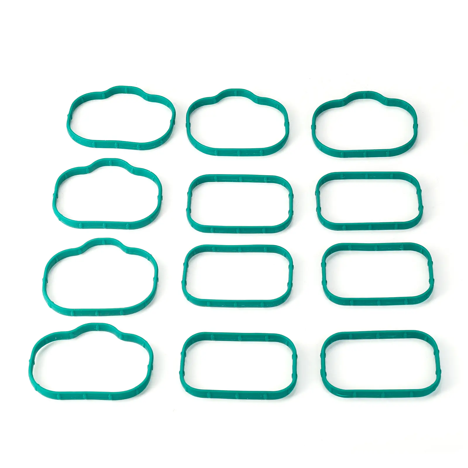 3mirrors 12-Piece Leakproof Seal Intake Manifold Gaskets Set, Lower & Upper Plenum Gaskets Compatible with Dodge Chrysler Jeep Ram 3.6L, Part #184562A 5184331AC MS97204 MS97205, 12 Pieces