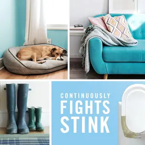 Febreze Plug in Air Fresheners, Linen & Sky Scent, Odor Eliminator for Strong Odors, 1 Warmer + 2 Oil Refills