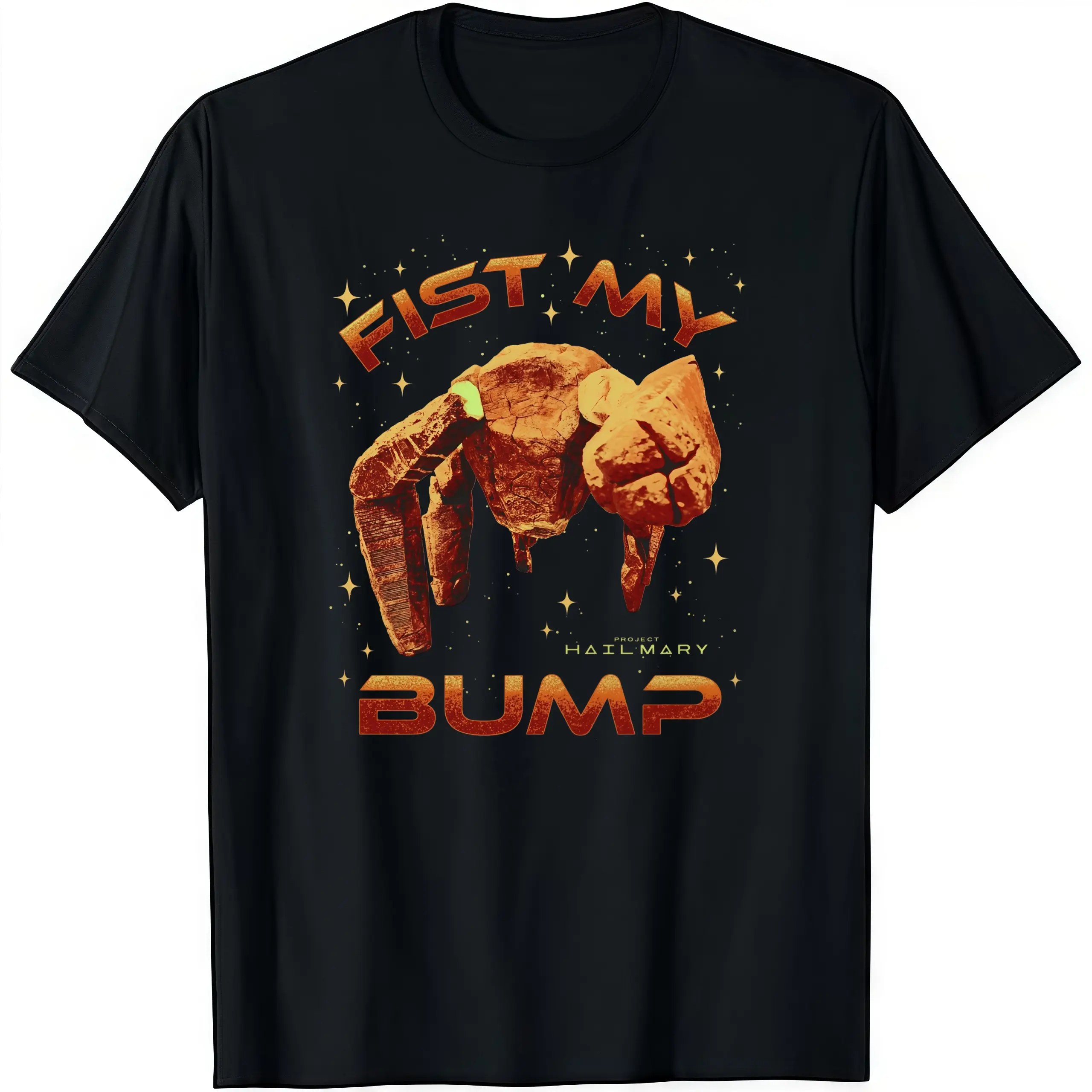 Oversized  Project Hail Mary Fist My Bump Rocky The Alien Poster Graphic T-Shirt Streetwear Holiday Wear y2k cotton fashion Streetwear Lover Gift Top Trending