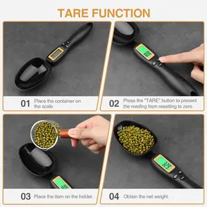 Digital Measuring Spoon, Daily Meals and Pet/Dog/Cat Food Measuring Scoop Utensils Kitchen Set