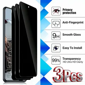3pcs Privacy Anti-Spy Screen Protector Film for Samsung Galaxy a Series Smartphone, Fingerprint Resistant, Shatterproof, Touch Sensitive, Easy Installation