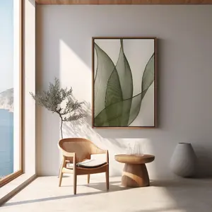 [SALE UP TO 50% + FREE SHIP] Organic Green Line Art Botanical Abstract – Fine Art Poster