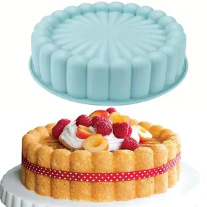 Silicone Cake Mold, 1 Count Round Cake Pan, Non-stick Cake Baking Mold, Baking Mould for Wedding, Summer Essentials